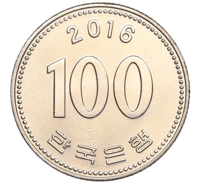 Монета 100 вон 2016 года Южная Корея (Артикул: M2-60910) — Фото №1