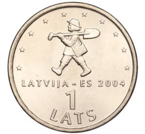 1 лат 2004 года Латвия «Мальчик с пальчик» — Фото №1