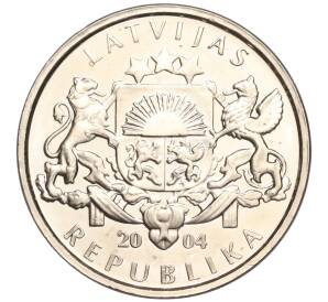 1 лат 2004 года Латвия «Гриб» — Фото №2