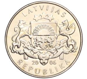 1 лат 2006 года Латвия «Дубовый венок» — Фото №2