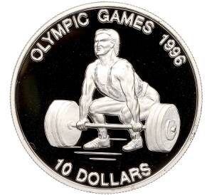 10 долларов 1995 года Науру «XXVI летние Олимпийские Игры 1996 в Атланте»