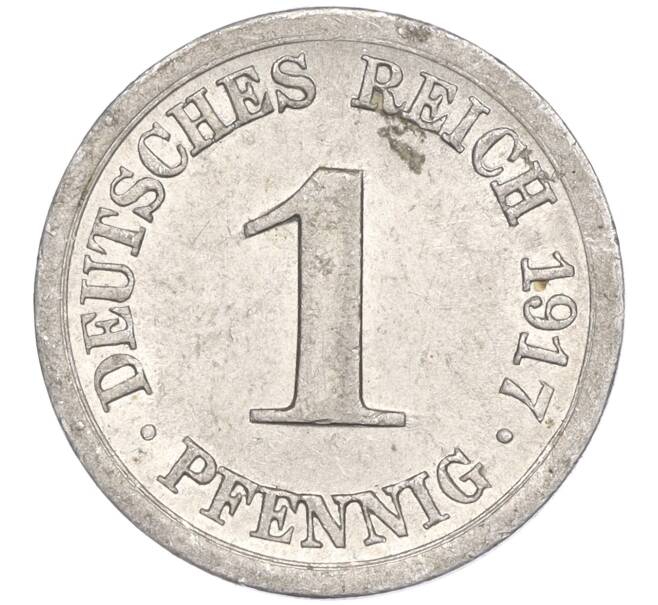 Монета 1 пфенниг 1917 года J Германия (Артикул K27-82727)