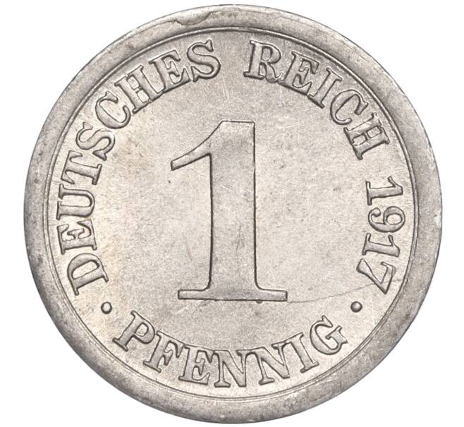 Монета 1 пфенниг 1917 года E Германия (Артикул K27-82741)