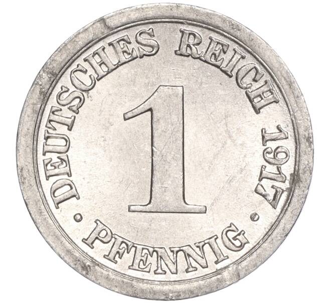 Монета 1 пфенниг 1917 года E Германия (Артикул K27-82742)