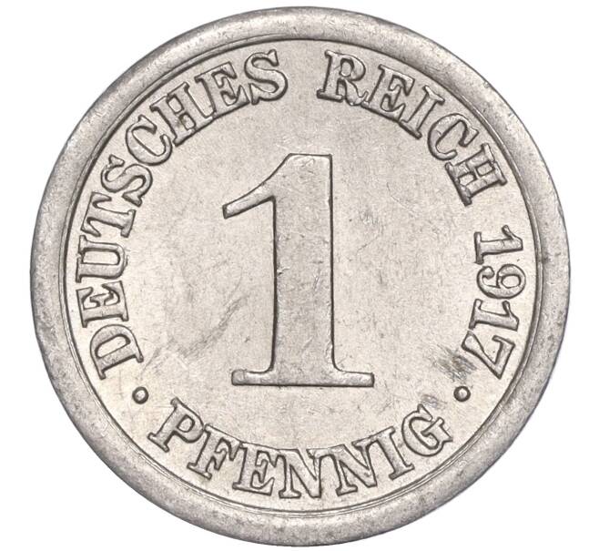 Монета 1 пфенниг 1917 года E Германия (Артикул K27-82745)