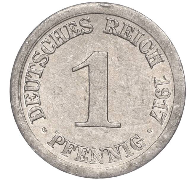 Монета 1 пфенниг 1917 года E Германия (Артикул K27-82752)
