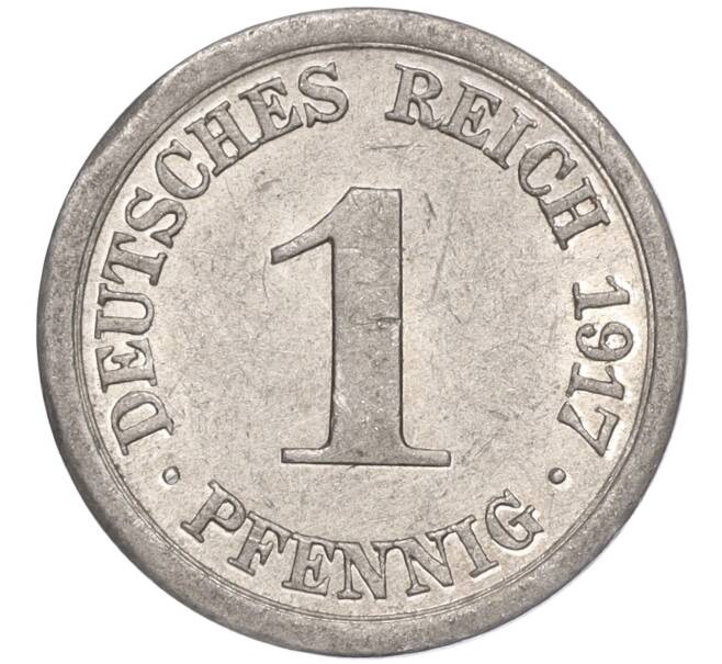 Монета 1 пфенниг 1917 года E Германия (Артикул K27-82757)