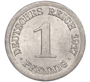 1 пфенниг 1917 года E Германия — Фото №1