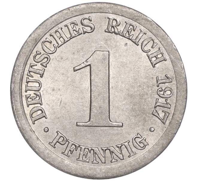 Монета 1 пфенниг 1917 года E Германия (Артикул: K27-82759) — Фото №1