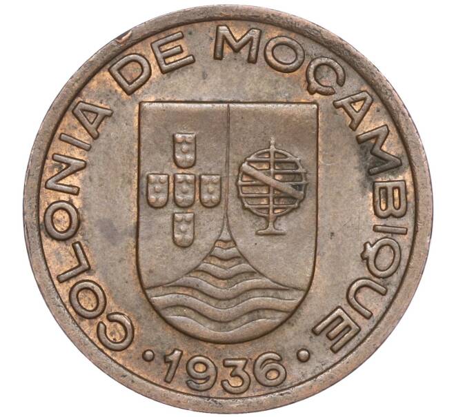 Монета 10 сентаво 1936 года Португальский Мозамбик (Артикул K27-82917)