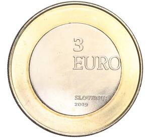 3 евро 2019 года Словения «100 лет возвращению района Прекмурья» — Фото №2