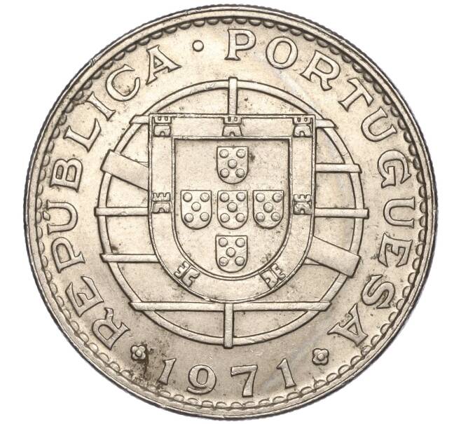 Монета 20 эскудо 1971 года Португальское Сан-Томе и Принсипи (Артикул: K27-82952) — Фото №2