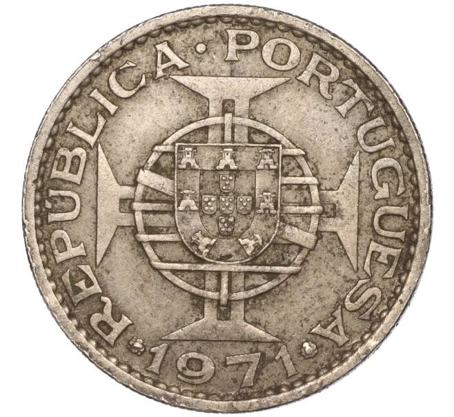 Монета 10 эскудо 1971 года Португальское Сан-Томе и Принсипи (Артикул K27-82967)