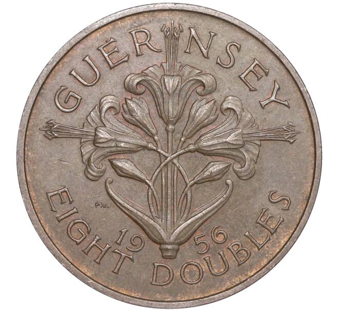 Монета 8 дублей 1956 года Гернси (Артикул K27-82973)