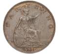 Монета 1 фартинг 1931 года Великобритания (Артикул K27-83109)