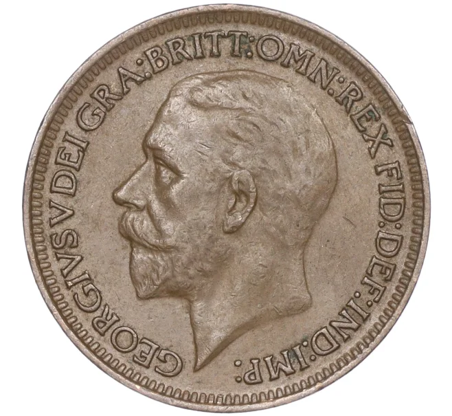 Монета 1 фартинг 1931 года Великобритания (Артикул K27-83110)