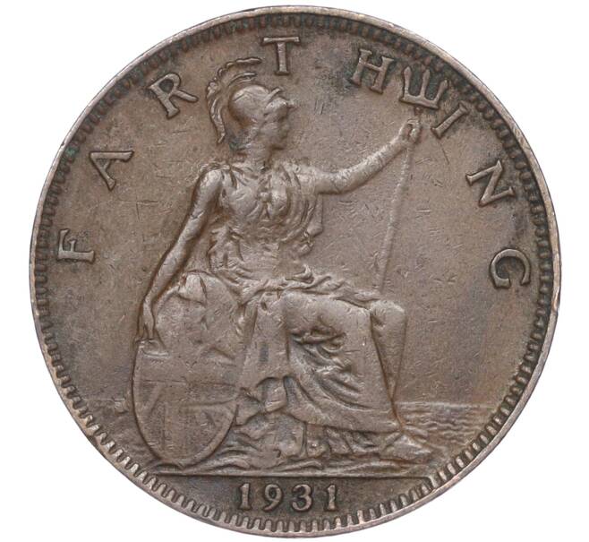 Монета 1 фартинг 1931 года Великобритания (Артикул K27-83111)