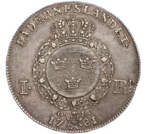 1 риксдалер 1781 года Швеция