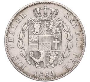1 талер 1864 года Меклембург-Шверин — Фото №2