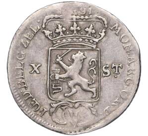 10 стюверов 1791 года Голландская Ост-Индия — Фото №2