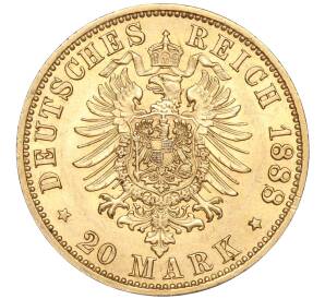 20 марок 1888 года Германия (Пруссия) — Фото №2
