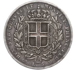 5 лир 1838 года Сардиния — Фото №2