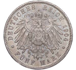 5 марок 1904 года Германия (Вюртемберг) — Фото №2