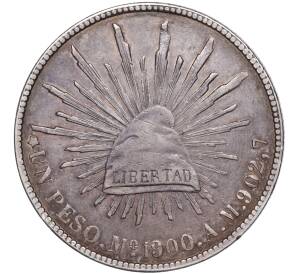 1 песо 1900 года Мексика — Фото №1