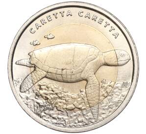 1 лира 2009 года Турция «Фауна Турции — Морская черепаха»