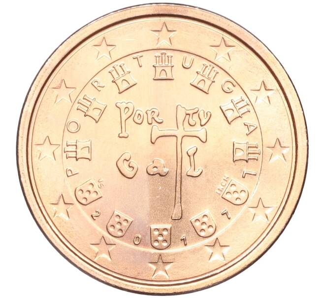 Монета 2 евроцента 2017 года Португалия (Артикул M2-61342)