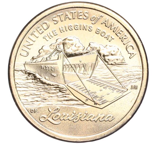 Монета 1 доллар 2023 года P США «Американские инновации — Десантный катер» (Артикул M2-61352)