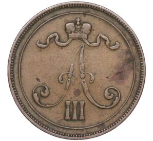 10 пенни 1890 года Русская Финляндия — Фото №2