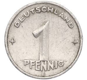 1 пфенниг 1950 года Е Восточная Германия (ГДР) — Фото №2