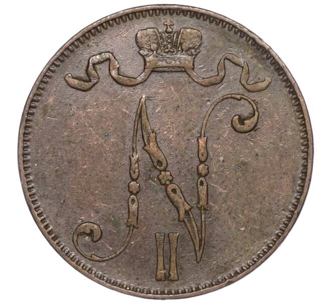 Монета 5 пенни 1901 года Русская Финляндия (Артикул M1-51305)