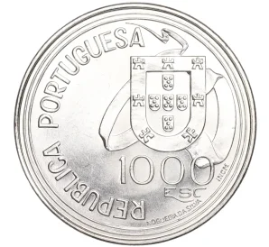 1000 эскудо 1994 года Португалия «500 лет Тордесильясскому договору»
