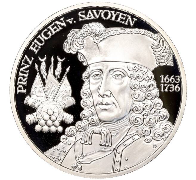 Монета 20 евро 2002 года Австрия «Евгений Савойский» (Артикул M2-61472)