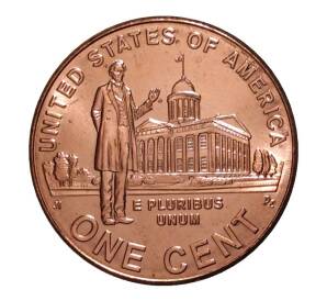 1 цент 2009 года 200 лет со дня рождения Авраама Линкольна — Карьера в Иллинойсе — Фото №1