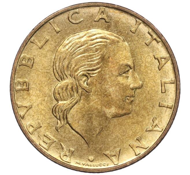 Монета 200 лир 1992 года Италия «Выставка марок в Генуе» (Артикул M2-61609)