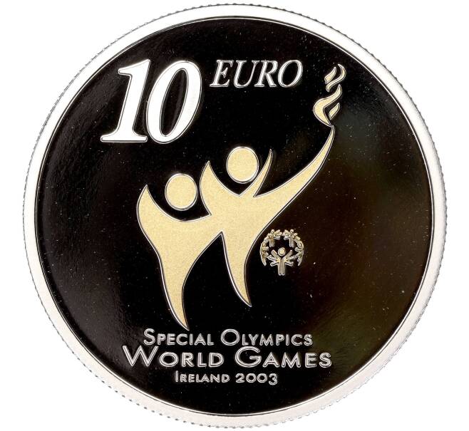 Монета 10 евро 2003 года Ирландия «Специальная Олимпиада 2003 в Дублине» (Артикул M2-61988)