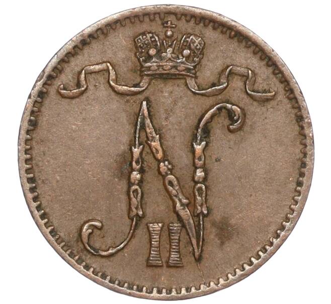 Монета 1 пенни 1905 года Русская Финляндия (Артикул M1-51553)