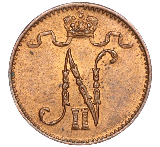 Монета 1 пенни 1912 года Русская Финляндия (Артикул M1-51559)
