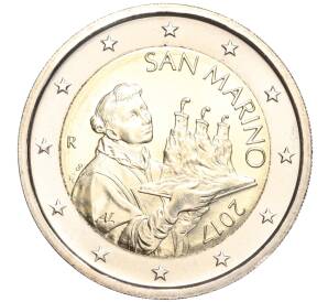 2 евро 2017 года Сан-Марино