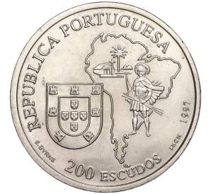 200 эскудо 1997 года Португалия «400 лет со дня смерти Хосе де Анчьета»