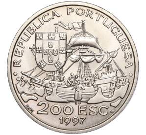 200 эскудо 1997 года Португалия «445 лет со дня смерти святого Франциска Ксаверия»