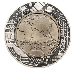 100 шиллингов 2000 года Австрия «Миллениум»
