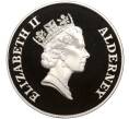 Монета 5 фунтов 2000 года Олдерни «Тысячелетие (миллениум) — 2000 год» (Артикул M2-62093)