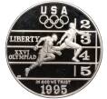 Монета 1 доллар 1995 года Р США «XXVI летние Олимпийские Игры 1996 в Атланте — Бег» (Артикул M2-62102)