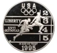 Монета 1 доллар 1995 года Р США «XXVI летние Олимпийские Игры 1996 в Атланте — Бег» (Артикул M2-62102)