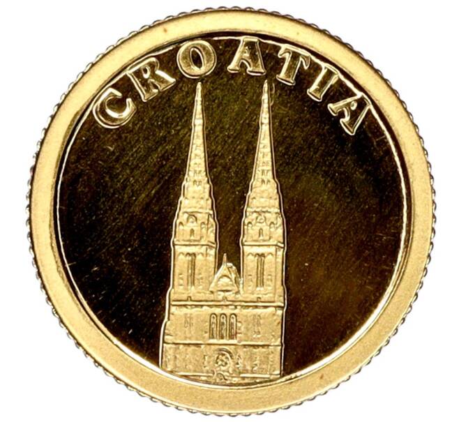 Монета 12 долларов 2008 года Либерия «Страны мира — Хорватия» (Артикул M2-62215)