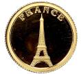 Монета 12 долларов 2008 года Либерия «Страны мира — Франция» (Артикул M2-62217)